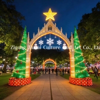 Lanternes de Noël personnalisées pour projets événementiels, installations d'éclairage de portails pour zoos, parcs et attractions de festivals
