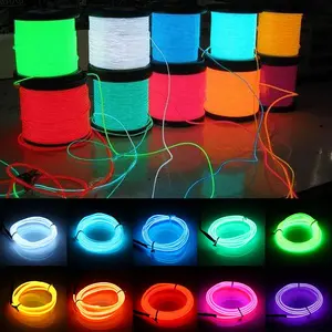 Led Cable Lights Halloween Glowing DIY Decoration El Wire