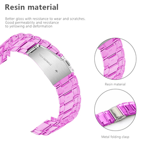 Correa de resina transparente más nueva para <span class=keywords><strong>Fitbit</strong></span> Versa 2 3 4 Lite Sense Smart Watchbands accesorios para <span class=keywords><strong>Fitbit</strong></span> Versa correa de pulsera - Product Image 3