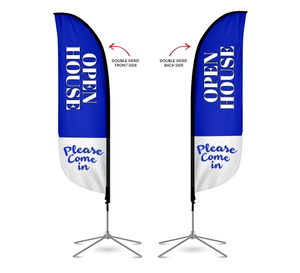 Banderas de Pluma de Poliéster para Publicidad Exterior en Playa, Nuevas Banderas Promocionales Populares Personalizadas con Soporte para Carreteras - Product Image 2