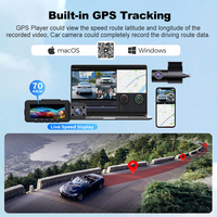 Dash Cam 4K 3 canaux avant et intérieur arrière caméra de voiture 5G WIFI GPS voiture DVR vision nocturne moniteur de stationnement voiture boîte noire ZD81