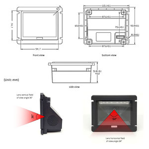 Emt61 omnidirecional Máy Quét Mã Vạch destkop 1D 2D nhúng <span class=keywords><strong>QR</strong></span> đọc mã quét nền tảng cửa sổ lớn - Product Image 6
