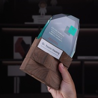 Trophées en bois massif gravés sur mesure, créatifs, haut de gamme, imprimés UV, durables, plaques d'honneur agréées, récompenses de compétition
