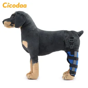 Correas reflectantes de seguridad con logotipo personalizado, soporte de pierna de perro, para piernas traseras