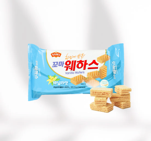 SAMAH Mini gaufrettes à la vanille, biscuits croustillants de qualité supérieure, en vrac, en gros, pour les fêtes d'enfants - Product Image 5