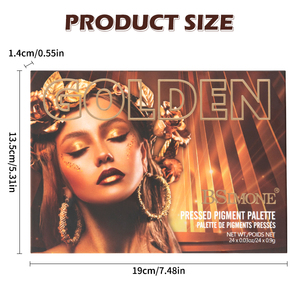 <span class=keywords><strong>Palette</strong></span> Occhi Dorata 24 Colori, Opaca e Glitterata, Altamente Pigmentata, Lunga Durata, OEM ODM, Etichetta Privata, Logo Personalizzato, Vendita all'Ingrosso - Product Image 6