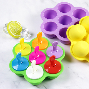 Moldes para Helados DIY de Nuevo Diseño, Libres de BPA, Moldes de Silicona Coloridos para Helados Caseros, Molde para Helados - Product Image 1