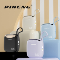 Für PN-830PD 22,5W 2-in-1 Tragbares Ladegerät 10000mAh mit integrierten Typ-C- und USB-Anschlüssen, schnelles Laden, LED-Anzeige, Powerbank