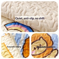 Tapis de sol antidérapant en coton pour animaux de compagnie, tapis de couchage pour chats, chiens, lapins, tapis isolant et chaud pour animaux de compagnie, lavable