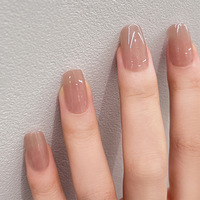 Muestra Gratuita de Uñas Postizas de Lujo, Largas, Estilo Ataúd, Diseño de Dibujos Animados, Uñas Artificiales de ABS con Cobertura Total, Proveedor de Uñas Postizas