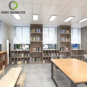 2025 muebles de esquina de lectura estantería de exhibición estante de biblioteca de madera muebles escolares para biblioteca sala de lectura suministros escolares - Product Image 1