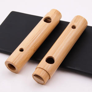 Sifflet d'appel d'oiseaux en bambou fait main, simulateur de sons de chasse portable pour l'observation de la nature et les activités de relaxation - Product Image 4