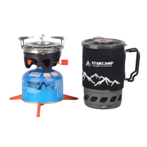 Réchaud à <span class=keywords><strong>gaz</strong></span> portable en alliage d'aluminium STARCAMP 900 ml pour <span class=keywords><strong>randonnée</strong></span>, <span class=keywords><strong>camping</strong></span> et pique-niques - Product Image 5