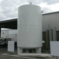 Réservoir de stockage d'azote liquide cryogénique vertical de 10 000 l, réservoir d'hydrogène cryogénique