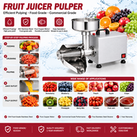 Machine à jus de fruits et pulpeuse BlinkSong avec moteur en cuivre pur, machine à confiture électrique pour restaurant et cuisine, usage intensif