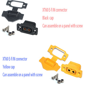Connecteur XT60 Amass XT60E-F XT60E-M avec boîtier de protection, fixation sur panneau XT60 avec vis pour batterie RC, drone Lipo - Product Image 3