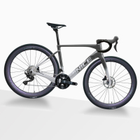 Vélo de route complet en fibre de carbone MINICE R1 700C, aérodynamique, câblage interne Di2, 24 vitesses, frein à disque électronique, roue ordinaire