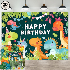Set de 98 Piezas de Globos de Látex con Diseño de Dinosaurios <span class=keywords><strong>para</strong></span> Fondo de Cumpleaños, Kit de Arco de Globos <span class=keywords><strong>para</strong></span> Fiestas Infantiles - Product Image 4