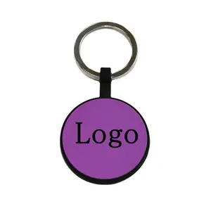 OKSILICONE Chất Lượng Cao Silicone Pet Tag Với Vòng Chìa Khóa Clip Laser Khắc Cho Chống Mất Chó Silicone Pet Dog Tag