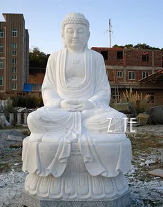 Fine Workmanship Marble Large Buddha Sculpture