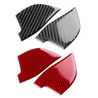 Autocollant en fibre de carbone souple véritable pour Ford Mustang GT 2024 2025 LHD RHD panneau de triangle intérieur de porte de voiture accessoires de garniture intérieure