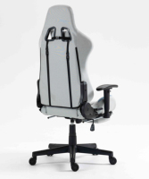 Prix de gros Chaise de jeu d'ordinateur quantité minimale de commande bas 2PCS Chaise Gamig beige à dossier haut Pro avec repose-pieds repose-pieds Haut-parleur LED Rgb