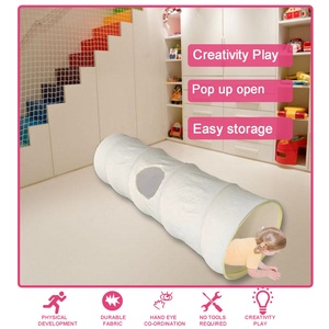 Đường Hầm Đồ Chơi <span class=keywords><strong>B</strong></span>ằng Cotton Thiết Kế Mới Cho Trẻ Em Kèm Túi Xách Đường Hầm Đồ Chơi <span class=keywords><strong>B</strong></span>ằng Vải <span class=keywords><strong>B</strong></span>ố Mở Ra Đường Hầm Đồ Chơi <span class=keywords><strong>B</strong></span>ằng Cotton Màu Trắng Sản Xuất Trung Quốc - Product Image 4