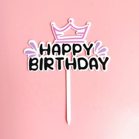 Neue Ankunft benutzer definierte Acryl Cake Toppers alles Gute zum Geburtstag Design für Weihnachten Abschluss feier Oster feiern für Kuchen Dekoration