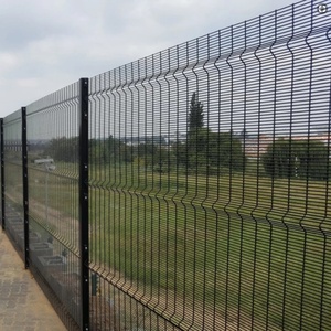Portail de clôture de sécurité anti-escalade en acier galvanisé traité thermiquement de 6 pieds, à vision claire, pour zones à haut risque (prisons), fourni directement par l'usine - Product Image 1
