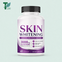 Capsules blanchissantes à marque privée OEM - Formule éclaircissante pour la peau - Pilules blanchissantes au glutathion avec vitamine C - Éclaircissant cutané