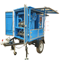 Machine de traitement d'huile de transformateur mobile de type remorque avec structure fermée