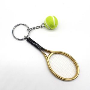 Cute Sport Mini Tennis Racket Pendant Keychain Keyring <b>Key</b> Chain <b>Ring</b> Finder Holer <b>Accessories</b> Gifts for Teenager Fan - Product Image 6
