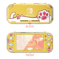 Coque de protection transparente DATA FROG Cat Paw pour console Nintendo Switch Lite, étui de protection rigide pour NS Switch Lite