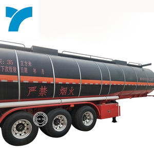 Camion-citerne à bitume chauffé au diesel de 36 m3 avec châssis de remorque à trois essieux - Product Image 1