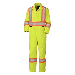 Overol de Trabajo Ligero de Alta Visibilidad Amarillo Nomex, Unisex, Manga Larga, Reflectante, Uniforme Industrial - Product Image 1