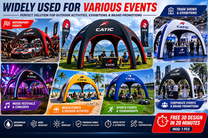 Carpa Domo Inflable CATC con Logotipo Personalizado, Impermeable 3000mm, Carpa X para Eventos, Promoción de Carreras, Publicidad, Gazebo Araña - Product Image 6