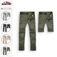 Pantalons de randonnée et de cyclisme à séchage rapide pour le printemps et l'été, pantalon deux pièces détachable