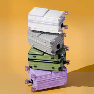 Nouvelle valise PC silencieuse à ouverture frontale, multifonctionnelle, classique et tendance, avec poignée télescopique large - Product Image 3