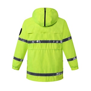 Veste de travail haute visibilité Jessubond pour hommes, doublée polaire, anti-poussière, pour travaux manuels, uniforme de travail - Product Image 2