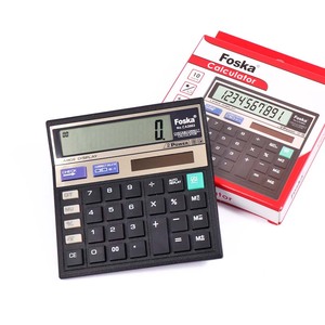 Calculatrice pour étudiants à livraison rapide avec écran LCD 10 chiffres, touches faciles à lire et conception à double alimentation, idéale pour les commandes de fournitures de bureau - Product Image 1