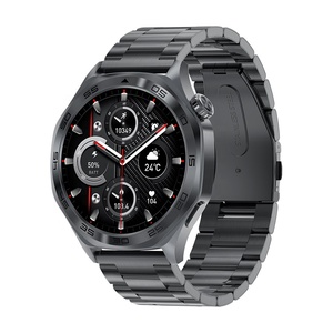 AK83 Fitness Watch 360x360 HD Screen 100+ Sports Modes BT Music Metal Body Steel Strap Health Monitoring Smart Watch <b>for</b> Men - Product Image 1