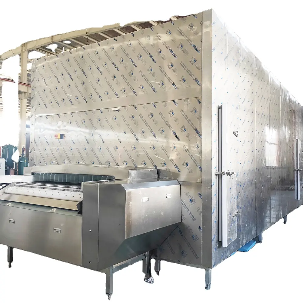 Macchina di congelamento rapido IQF a congelamento rapido per impianto di lavorazione della carne