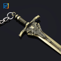 Venta caliente de alta calidad World of Warcraft animación espada modelo llavero