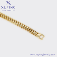 X000885257 Bracelet en cuivre de la marque XUPING, bijoux en gros de Chine, bracelet jonc de mode en or 14 carats pour femmes