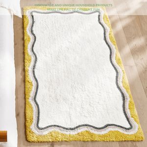 Tappeti a scacchiera <span class=keywords><strong>Beige</strong></span> bianco e marrone nordic moderno soffice tappeti <span class=keywords><strong>per</strong></span> la casa da <span class=keywords><strong>salotto</strong></span> - Product Image 3