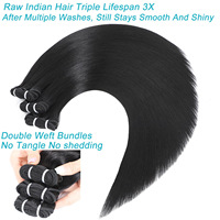 Productos de Peluquería SDD Real Hair, en Color Negro. El modelo STW 1B presenta cabello real que se puede rizar y peinar.