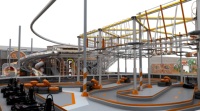 Conception clé en main de parc sportif intérieur, équipement de trampoline, piste de karting, parcours de cordes, toboggans, solutions personnalisées, emballées, OEM, ODM