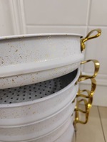 Komplettes Set: 5-lagiger Granit-Dampfgarer, 30 cm Suppentopf – Hochleistungs-Großhandelsware für den Familien- und Hardware-Markt