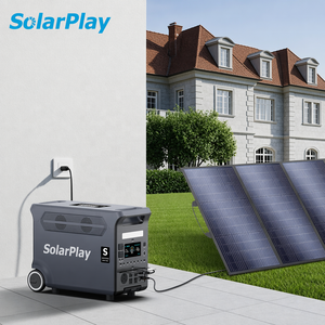 สถานีไฟฟ้าพกพา SolarPlay Q3600 3600W 3840Wh พร้อมแผงโซลาร์เซลล์พับได้ 400W ชุดเครื่องกำเนิดไฟฟ้าพลังงานแสงอาทิตย์ครบชุดสำหรับการตั้งแคมป์ - Product Image 1