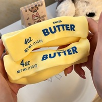 WOWEI Best-seller Squishies croustillants en forme de bâton de beurre à rebond lent, en pâte croustillante, jouet anti-stress super apaisant